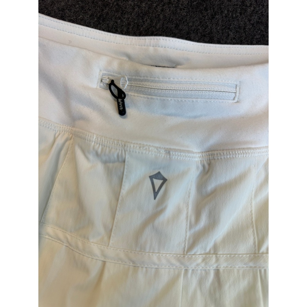 Ivivva x Lululemon Set the Pace Skort Tiered Ruffle White Skirt Shorts Girls 12 - Picture 6 of 15
